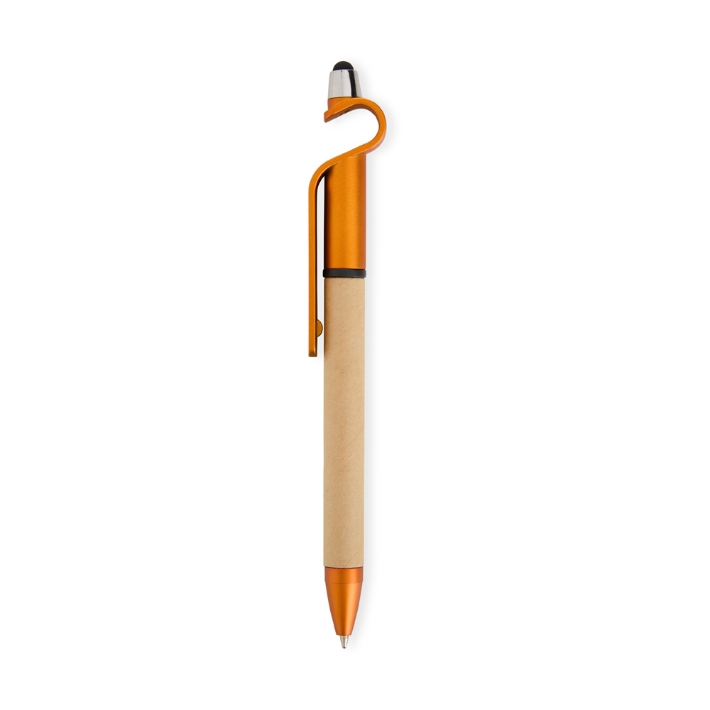 Caneta-Ecologica-Touch-com-Suporte-LARANJA-20234-1725994355